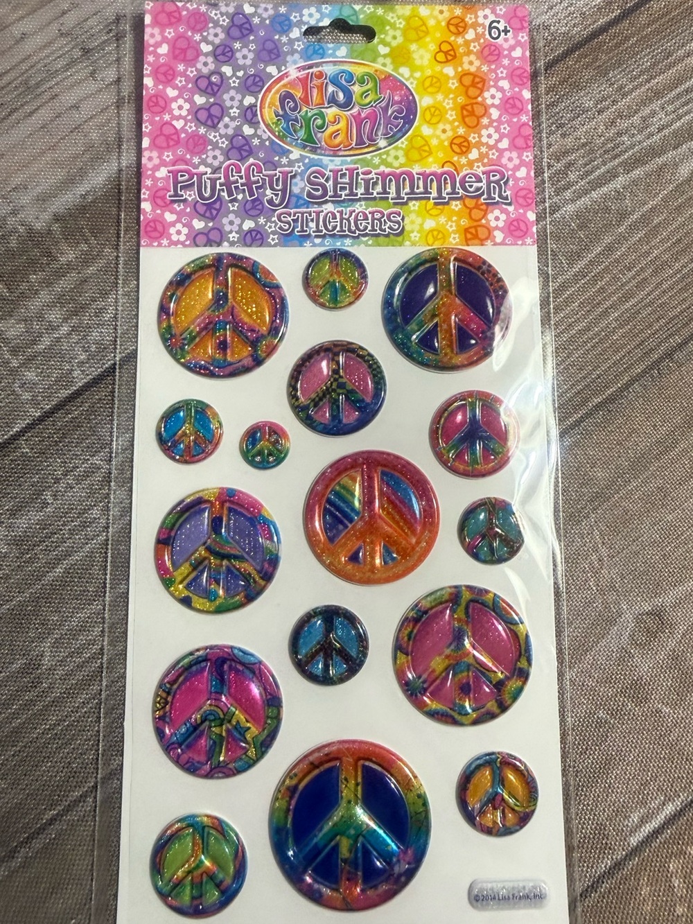 Lisa Frank sticker sheet